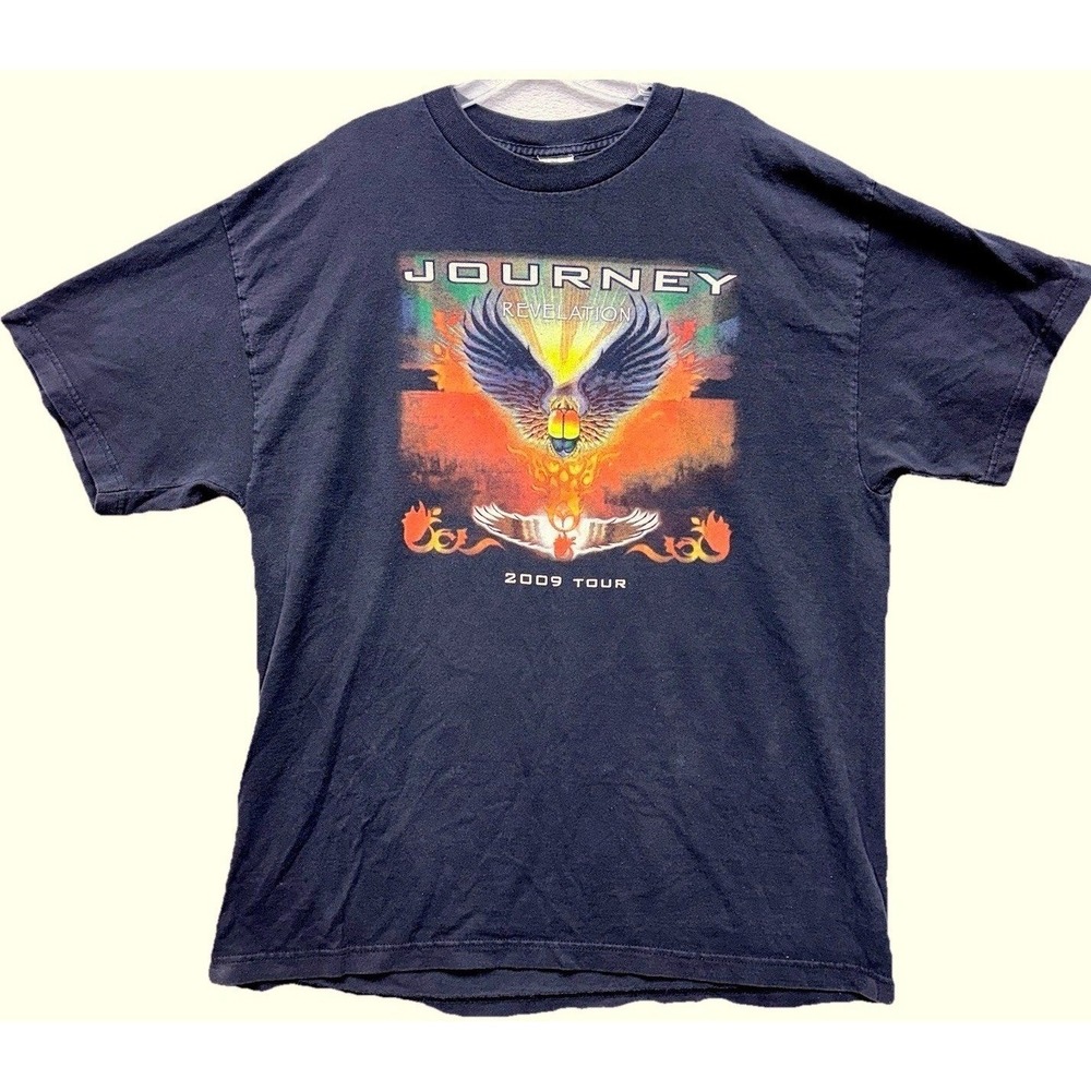 Journey Revelation Tour Tshirt Size XL Black 2009 Concert Band Classic Rock